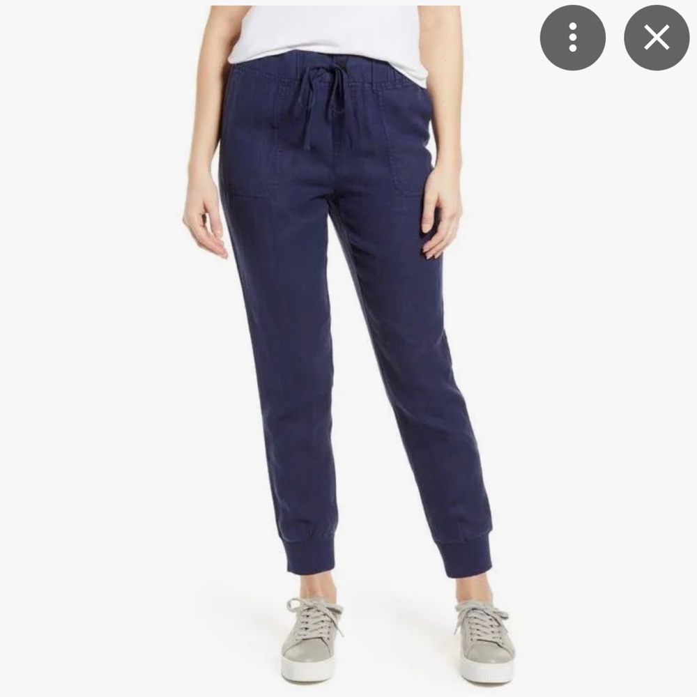 Linen Joggers by Caslon, navy blue, 20W